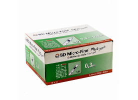 Шприц инсулиновый BD MICRO-FINE Plus с иглой U-100 0,3ml